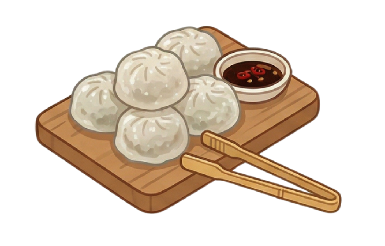 찐감자만두 일러스트