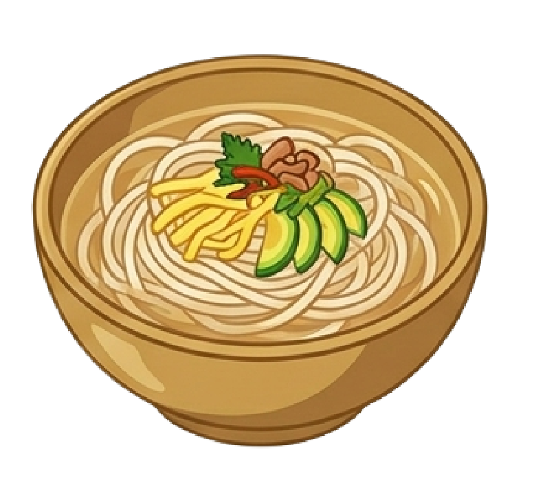 잔치국수 일러스트