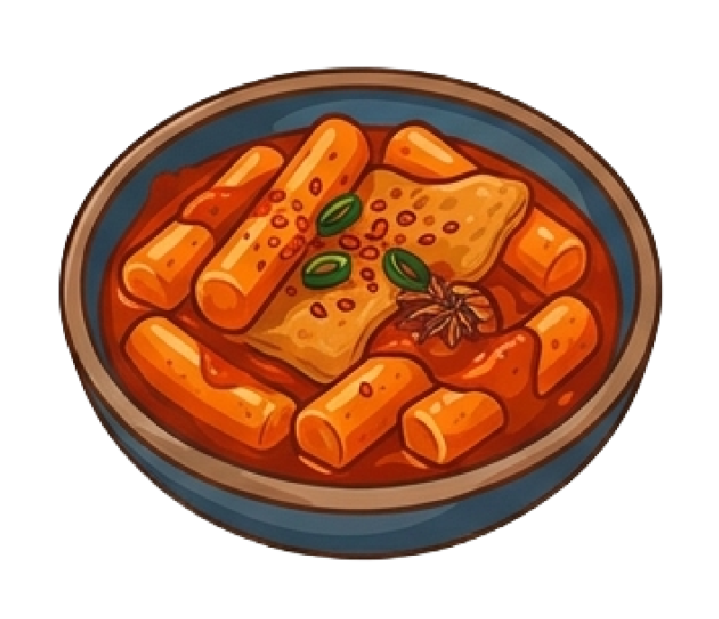 떡볶이 일러스트