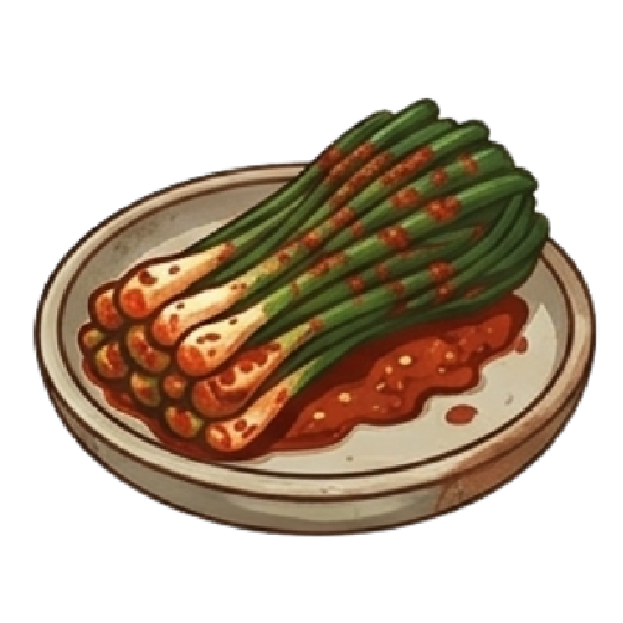 파김치 일러스트